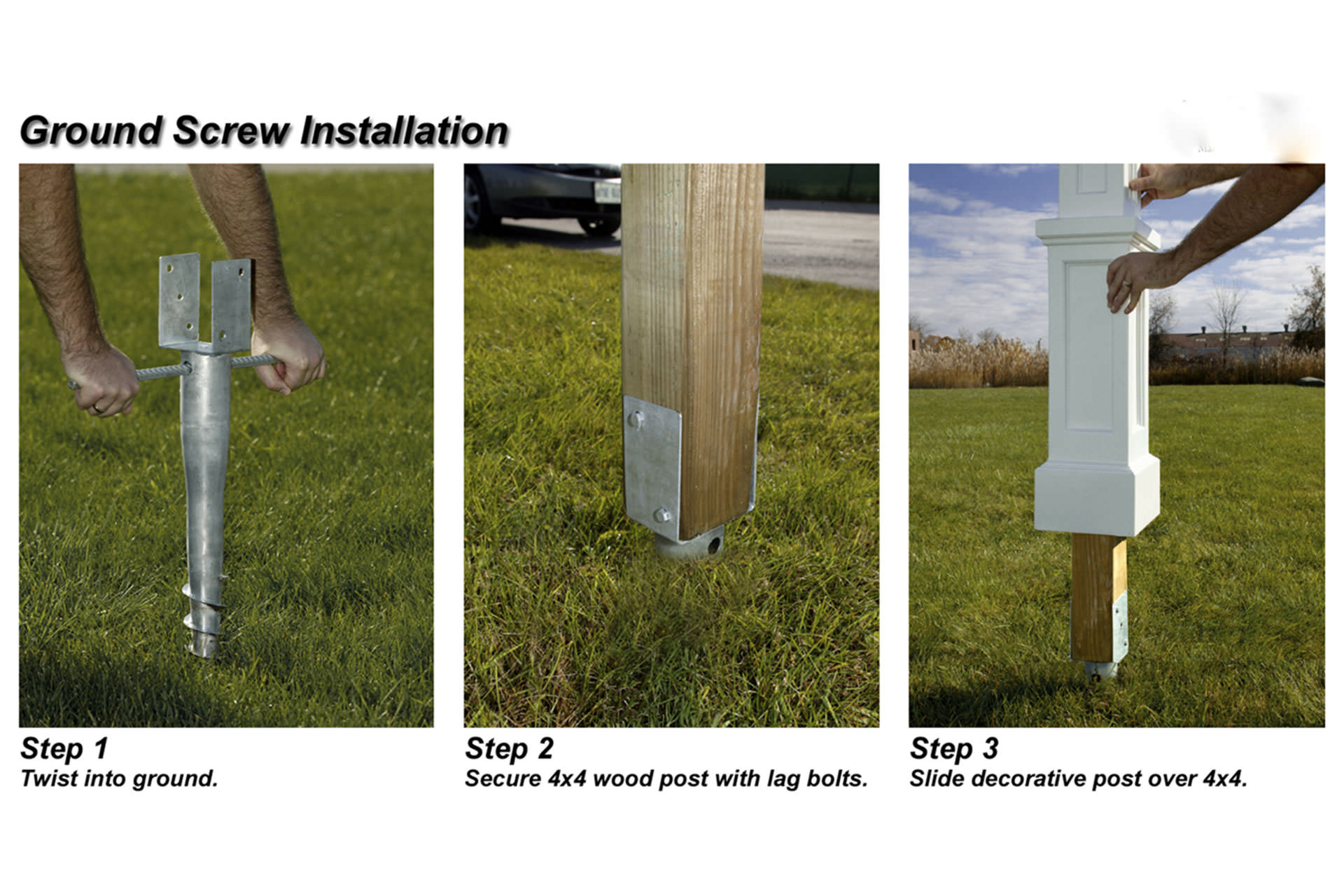 Pergola Mounting Earth Screw Anchor