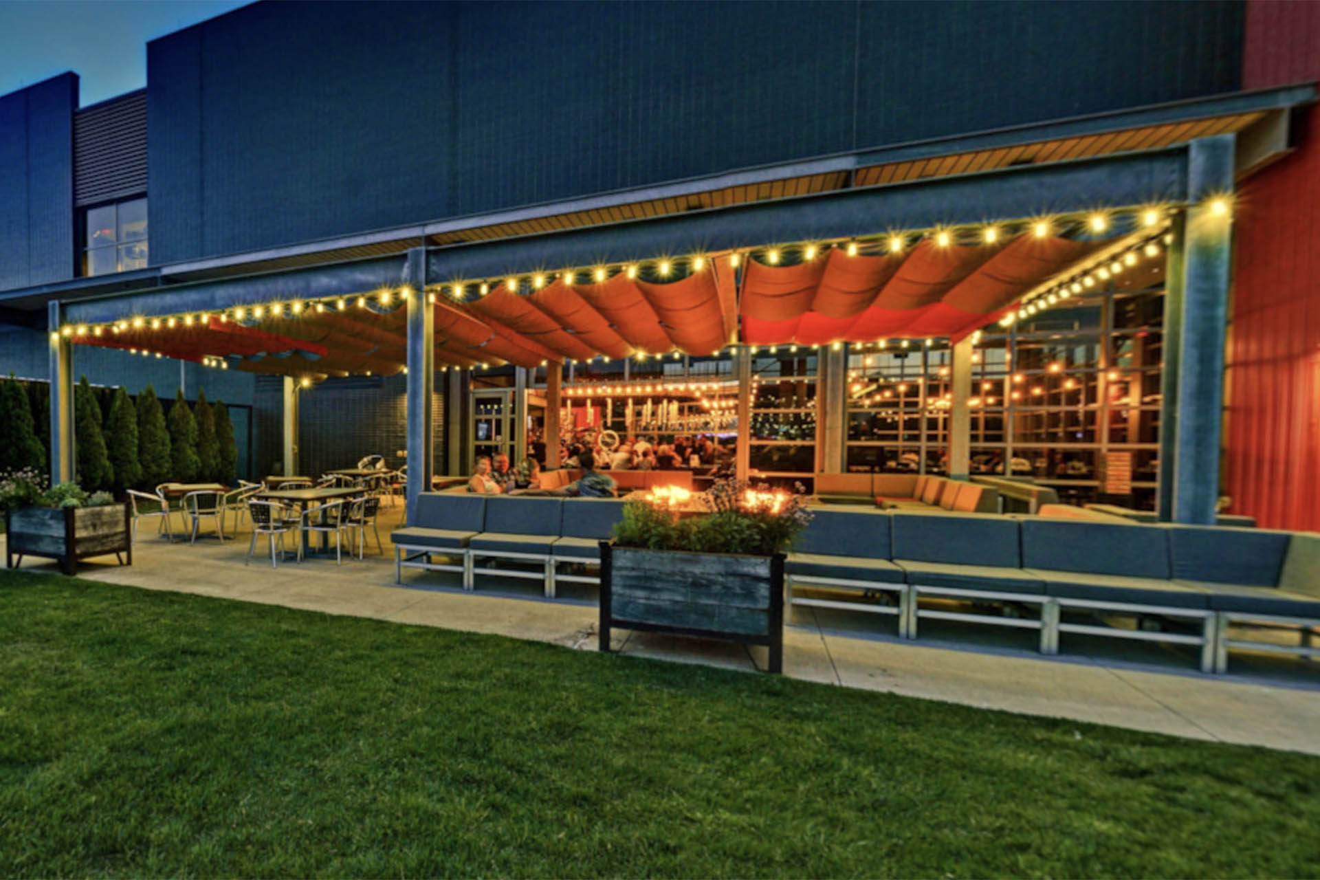 Motor Bar and Restaurant at the Harley Davidson Museum in Milwaukee, Wisconsin.